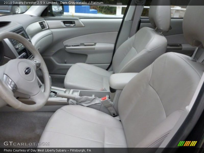 Dark Gray Metallic / Platinum 2010 Subaru Forester 2.5 X Limited