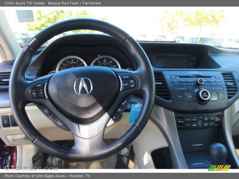 Basque Red Pearl / Parchment 2009 Acura TSX Sedan