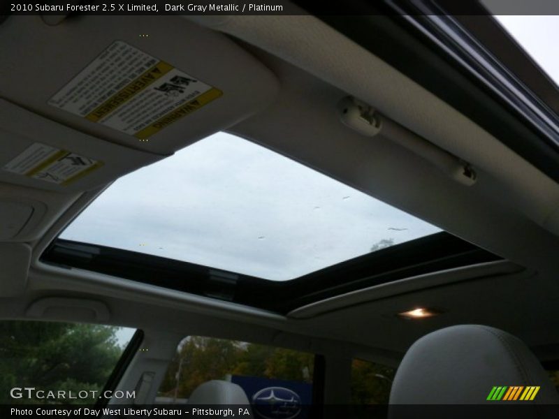 Dark Gray Metallic / Platinum 2010 Subaru Forester 2.5 X Limited