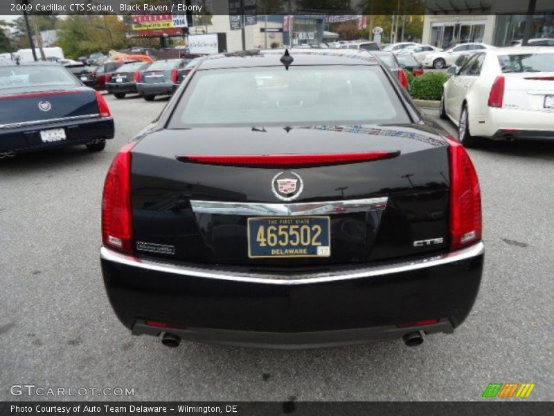 Black Raven / Ebony 2009 Cadillac CTS Sedan