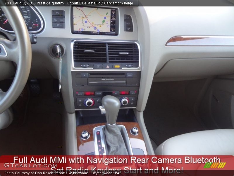 Cobalt Blue Metallic / Cardamom Beige 2010 Audi Q7 3.6 Prestige quattro