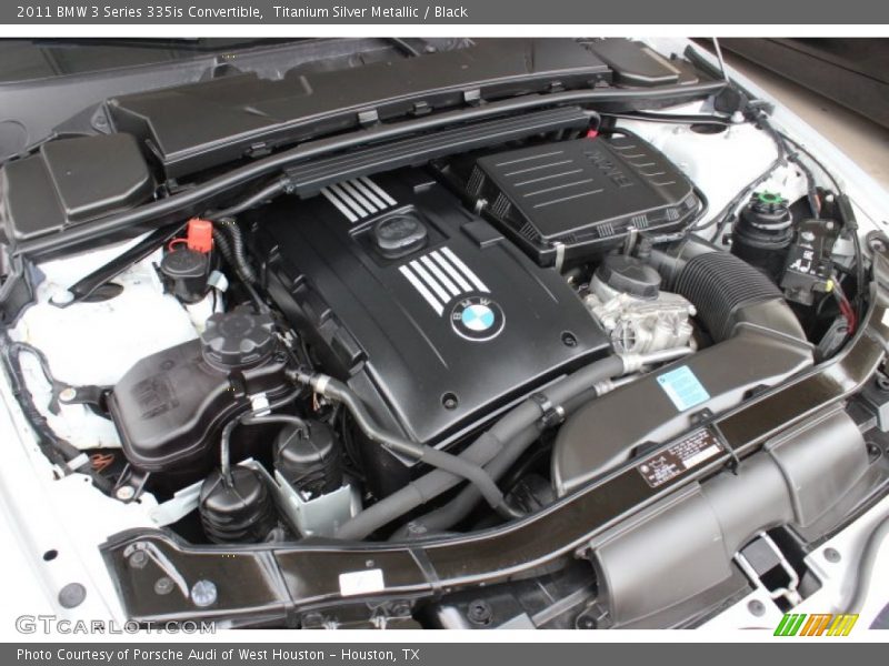 Titanium Silver Metallic / Black 2011 BMW 3 Series 335is Convertible
