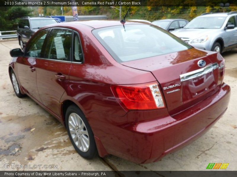 Camellia Red Pearl / Carbon Black 2010 Subaru Impreza 2.5i Premium Sedan