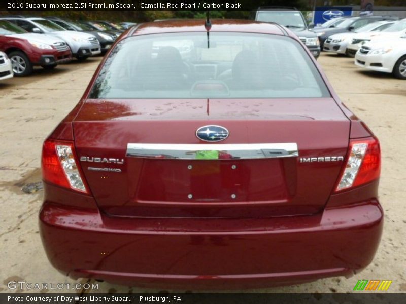Camellia Red Pearl / Carbon Black 2010 Subaru Impreza 2.5i Premium Sedan