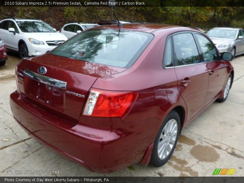 Camellia Red Pearl / Carbon Black 2010 Subaru Impreza 2.5i Premium Sedan