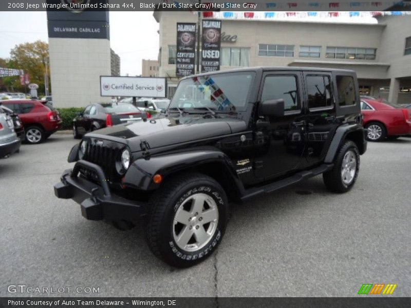 Black / Dark Slate Gray/Med Slate Gray 2008 Jeep Wrangler Unlimited Sahara 4x4