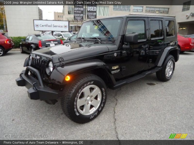 Black / Dark Slate Gray/Med Slate Gray 2008 Jeep Wrangler Unlimited Sahara 4x4