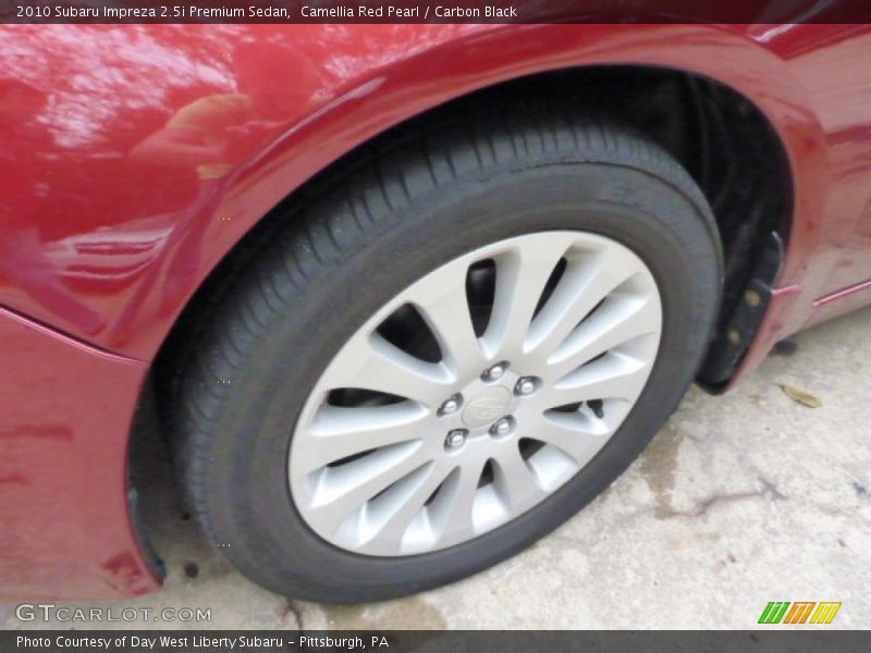 Camellia Red Pearl / Carbon Black 2010 Subaru Impreza 2.5i Premium Sedan