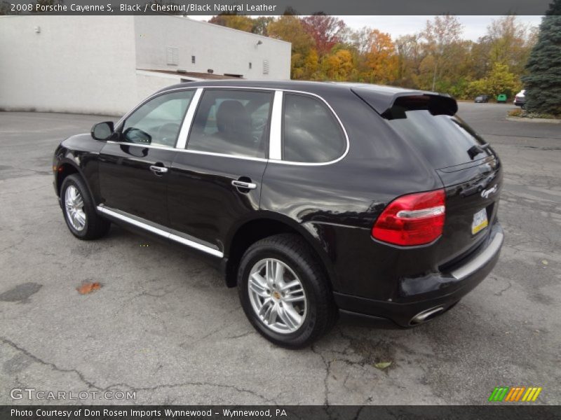 Black / Chestnut/Black Natural Leather 2008 Porsche Cayenne S