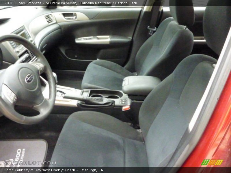 Camellia Red Pearl / Carbon Black 2010 Subaru Impreza 2.5i Premium Sedan