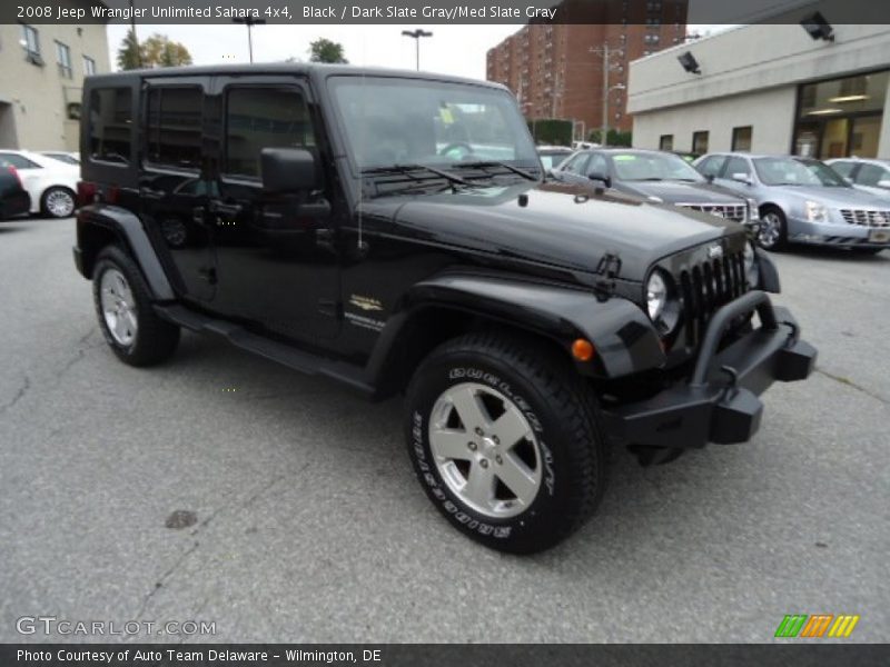 Black / Dark Slate Gray/Med Slate Gray 2008 Jeep Wrangler Unlimited Sahara 4x4