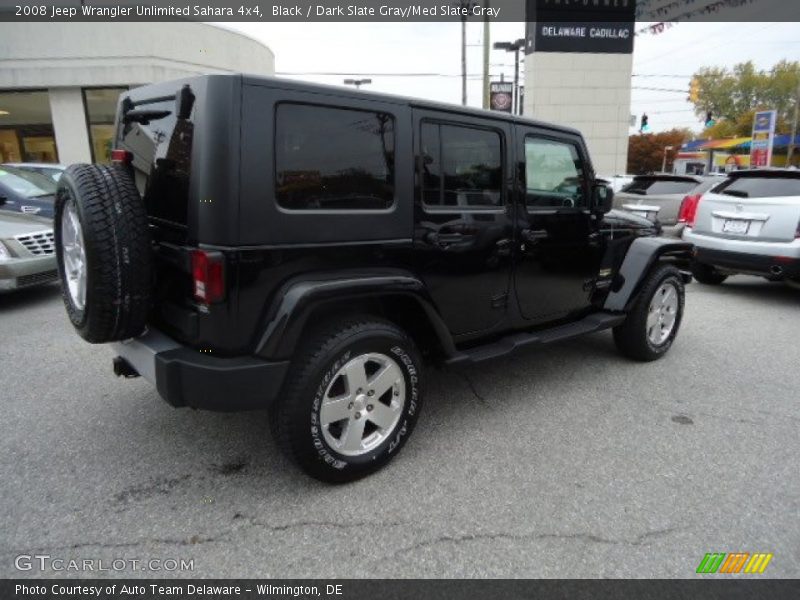 Black / Dark Slate Gray/Med Slate Gray 2008 Jeep Wrangler Unlimited Sahara 4x4
