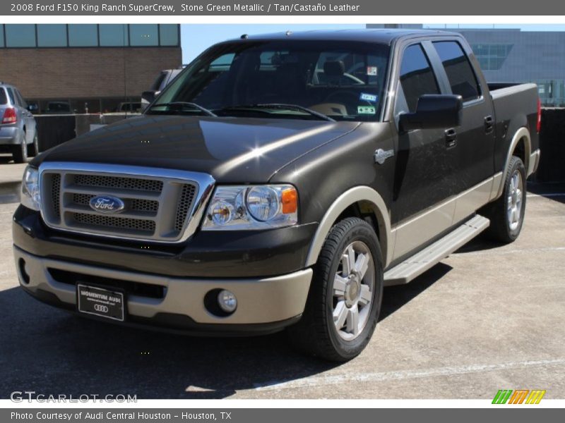 Stone Green Metallic / Tan/Castaño Leather 2008 Ford F150 King Ranch SuperCrew