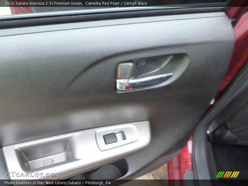 Camellia Red Pearl / Carbon Black 2010 Subaru Impreza 2.5i Premium Sedan