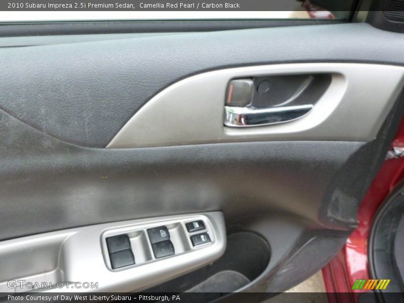 Camellia Red Pearl / Carbon Black 2010 Subaru Impreza 2.5i Premium Sedan