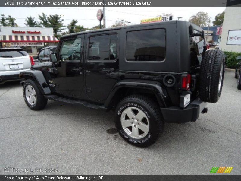 Black / Dark Slate Gray/Med Slate Gray 2008 Jeep Wrangler Unlimited Sahara 4x4