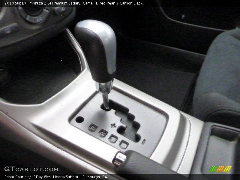 Camellia Red Pearl / Carbon Black 2010 Subaru Impreza 2.5i Premium Sedan