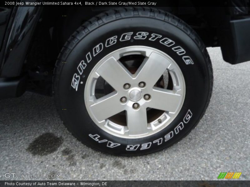 Black / Dark Slate Gray/Med Slate Gray 2008 Jeep Wrangler Unlimited Sahara 4x4