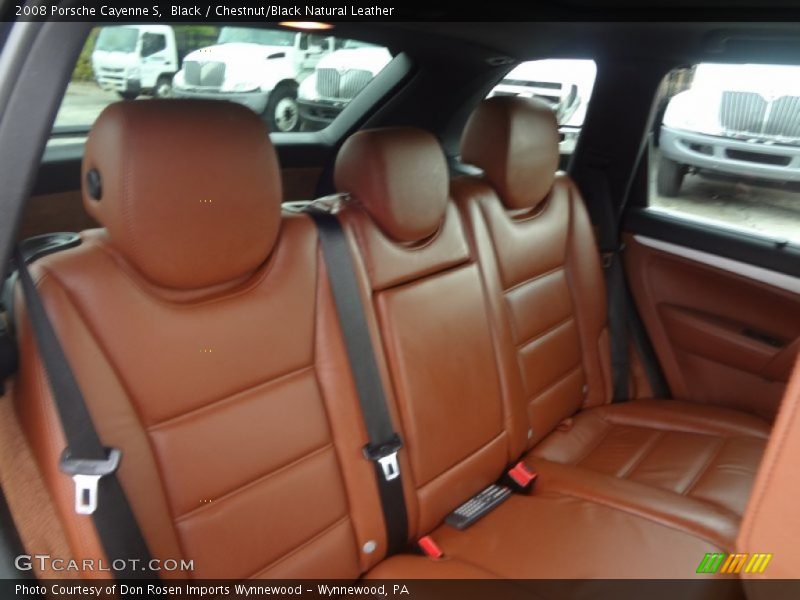 Black / Chestnut/Black Natural Leather 2008 Porsche Cayenne S