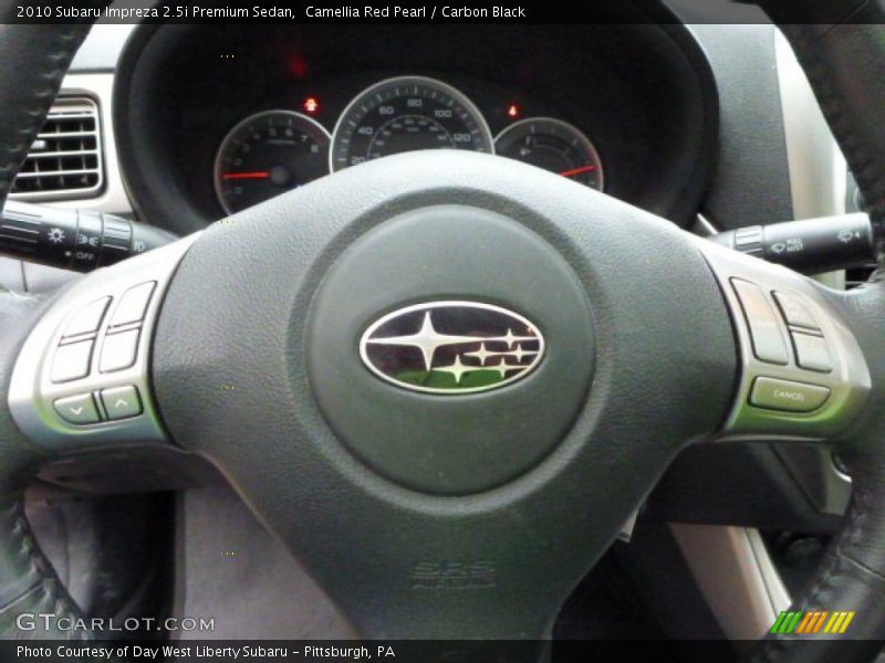Camellia Red Pearl / Carbon Black 2010 Subaru Impreza 2.5i Premium Sedan