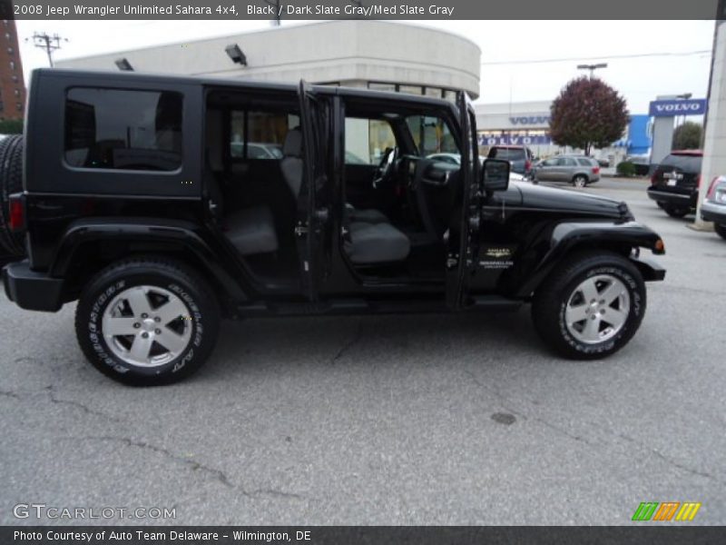 Black / Dark Slate Gray/Med Slate Gray 2008 Jeep Wrangler Unlimited Sahara 4x4