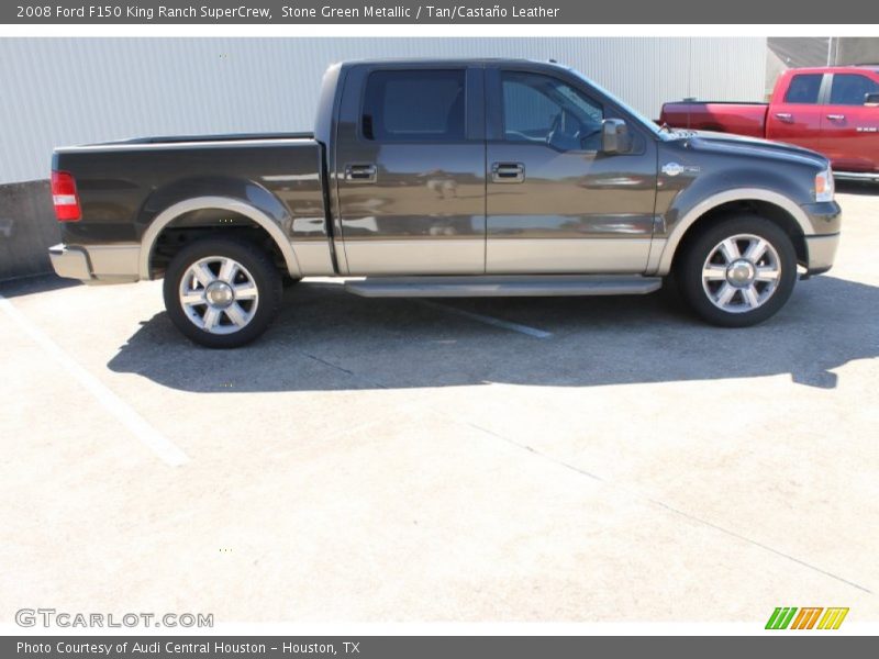 Stone Green Metallic / Tan/Castaño Leather 2008 Ford F150 King Ranch SuperCrew