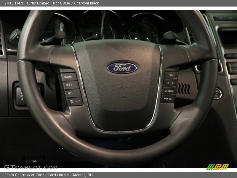 Kona Blue / Charcoal Black 2011 Ford Taurus Limited