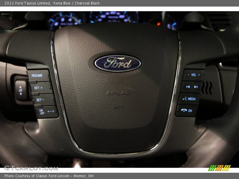 Kona Blue / Charcoal Black 2011 Ford Taurus Limited