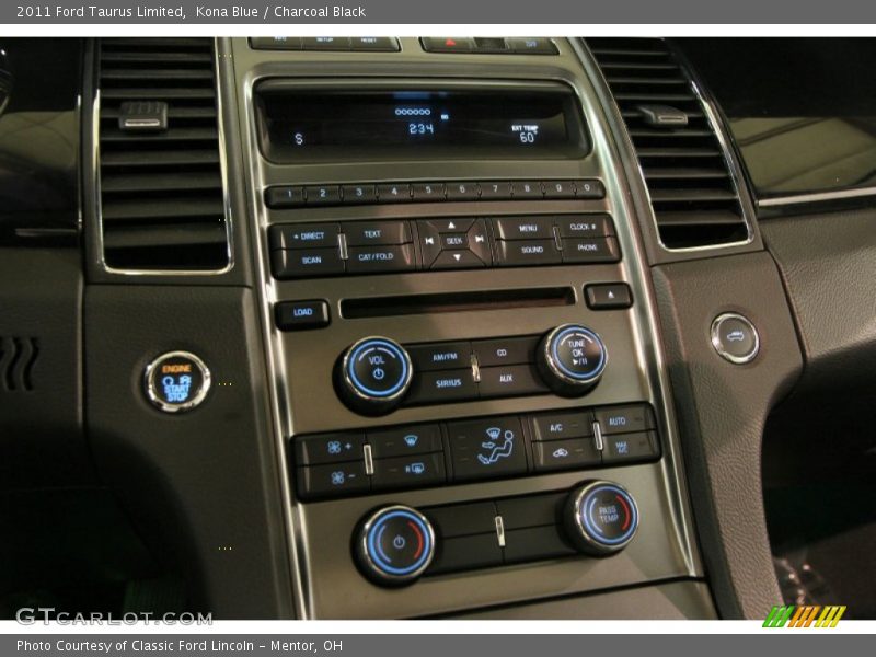 Kona Blue / Charcoal Black 2011 Ford Taurus Limited
