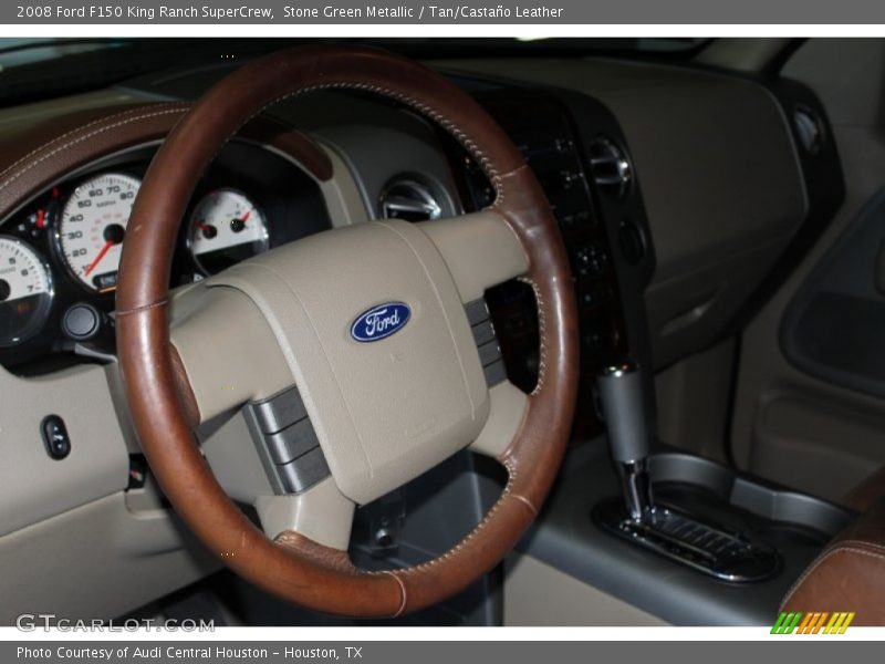 Stone Green Metallic / Tan/Castaño Leather 2008 Ford F150 King Ranch SuperCrew