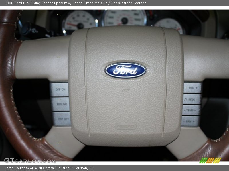 Stone Green Metallic / Tan/Castaño Leather 2008 Ford F150 King Ranch SuperCrew