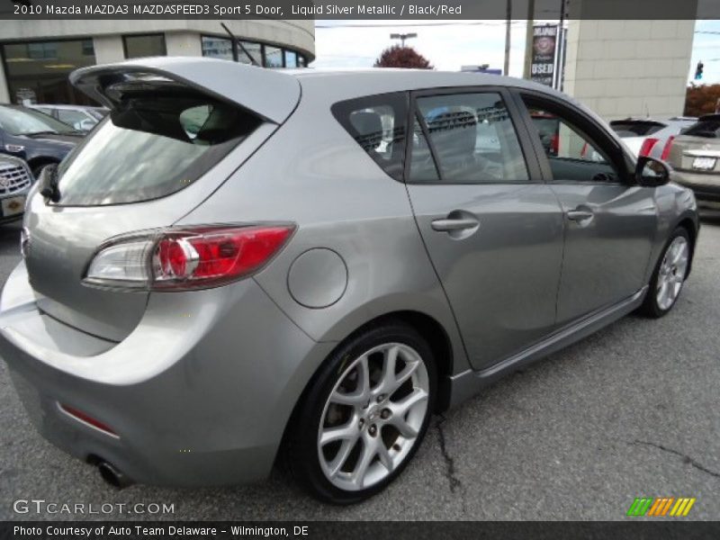 Liquid Silver Metallic / Black/Red 2010 Mazda MAZDA3 MAZDASPEED3 Sport 5 Door