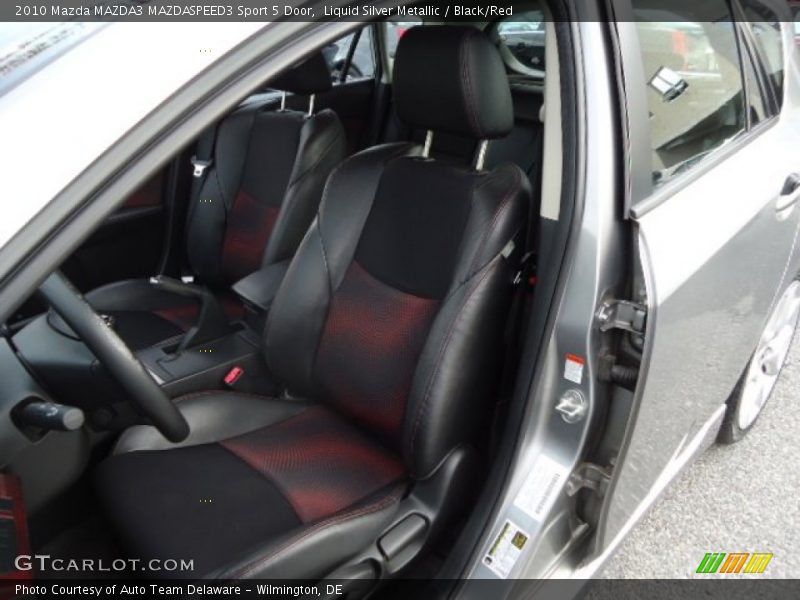 Liquid Silver Metallic / Black/Red 2010 Mazda MAZDA3 MAZDASPEED3 Sport 5 Door