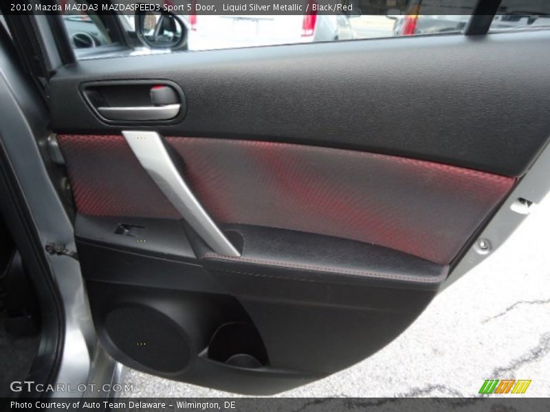 Liquid Silver Metallic / Black/Red 2010 Mazda MAZDA3 MAZDASPEED3 Sport 5 Door