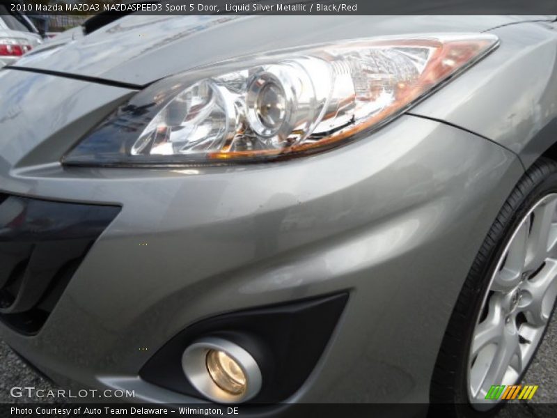 Liquid Silver Metallic / Black/Red 2010 Mazda MAZDA3 MAZDASPEED3 Sport 5 Door