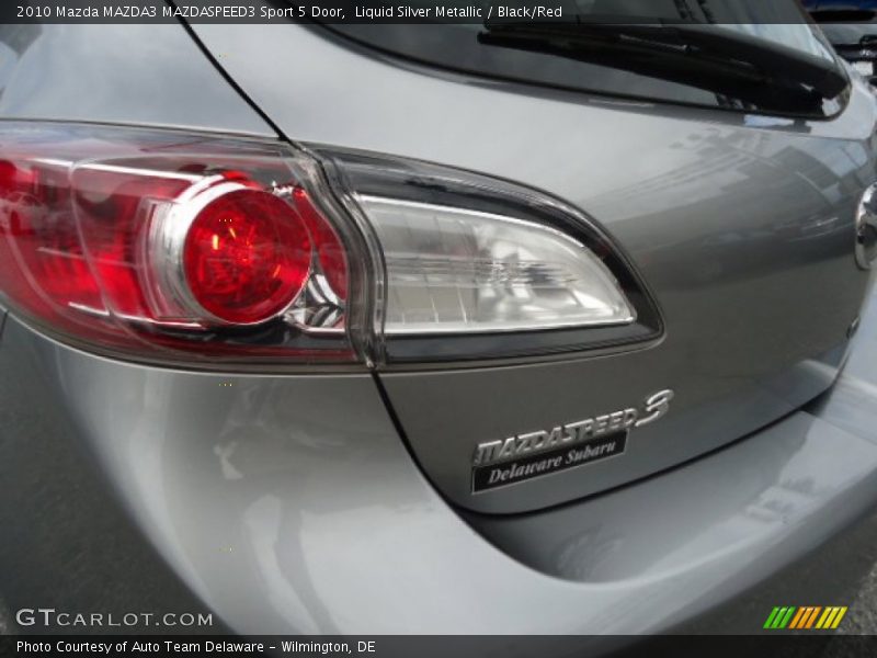 Liquid Silver Metallic / Black/Red 2010 Mazda MAZDA3 MAZDASPEED3 Sport 5 Door