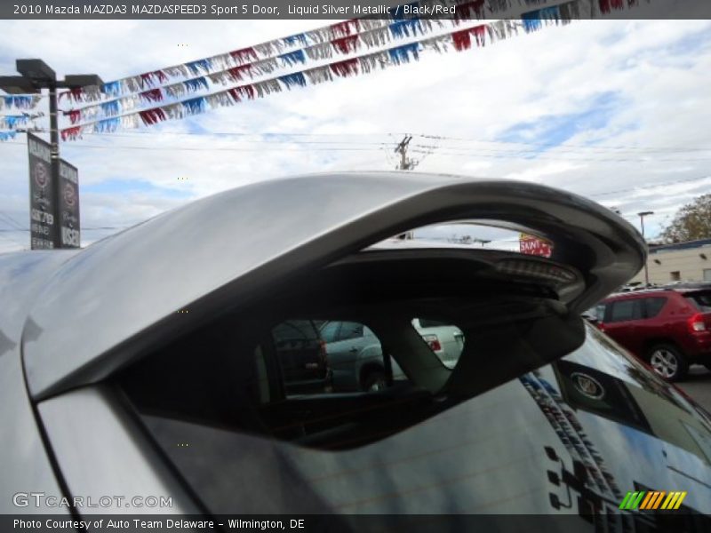 Liquid Silver Metallic / Black/Red 2010 Mazda MAZDA3 MAZDASPEED3 Sport 5 Door