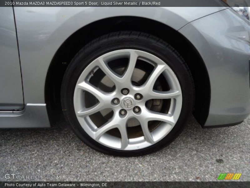 Liquid Silver Metallic / Black/Red 2010 Mazda MAZDA3 MAZDASPEED3 Sport 5 Door
