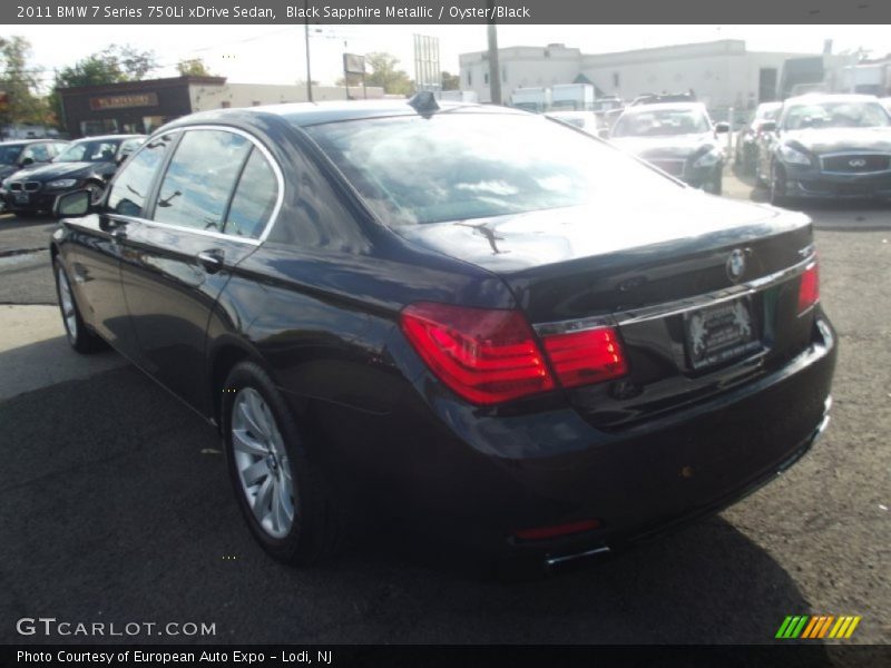 Black Sapphire Metallic / Oyster/Black 2011 BMW 7 Series 750Li xDrive Sedan