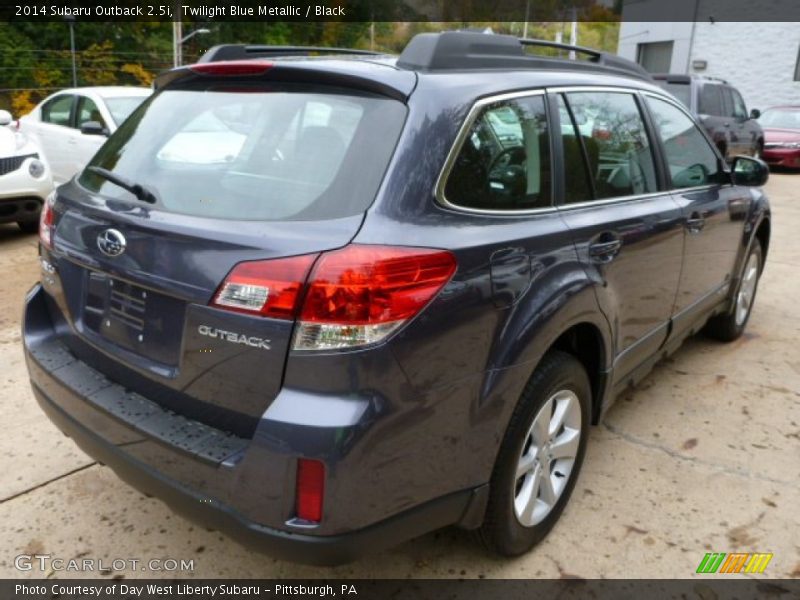 Twilight Blue Metallic / Black 2014 Subaru Outback 2.5i