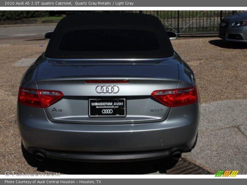 Quartz Gray Metallic / Light Gray 2010 Audi A5 2.0T quattro Cabriolet