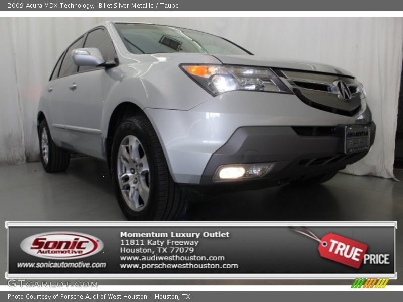Billet Silver Metallic / Taupe 2009 Acura MDX Technology