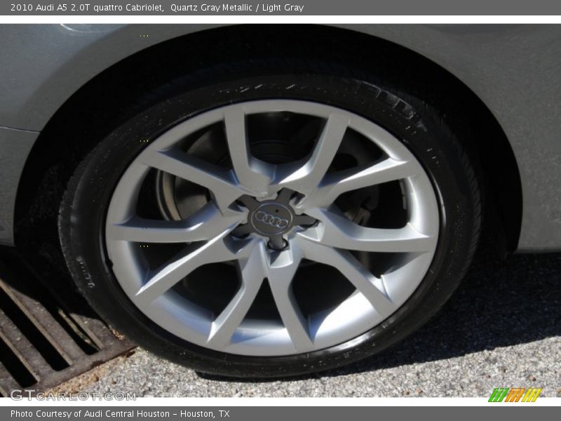 Quartz Gray Metallic / Light Gray 2010 Audi A5 2.0T quattro Cabriolet