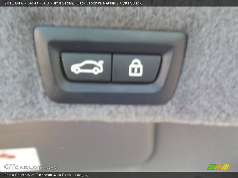 Black Sapphire Metallic / Oyster/Black 2011 BMW 7 Series 750Li xDrive Sedan