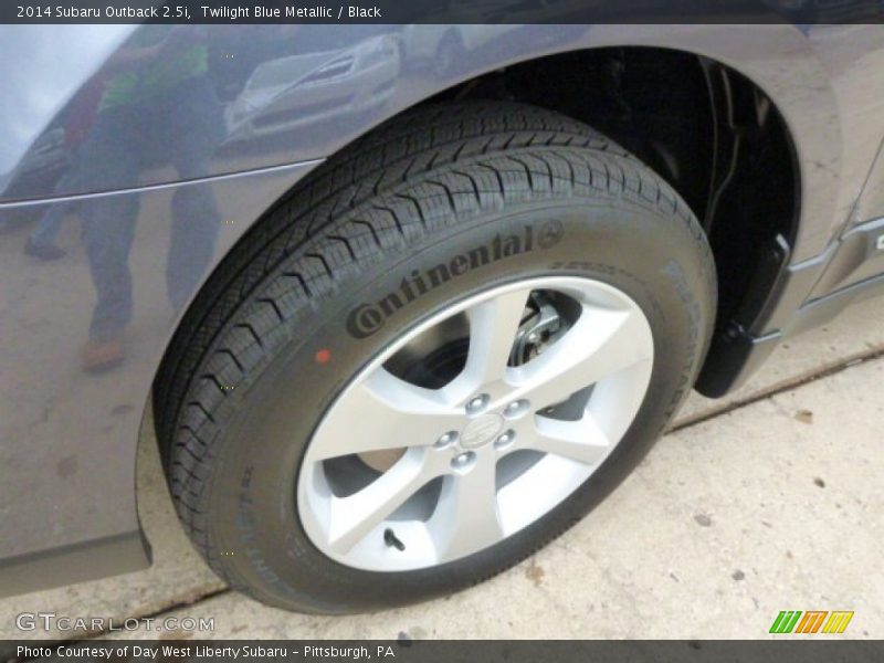 Twilight Blue Metallic / Black 2014 Subaru Outback 2.5i