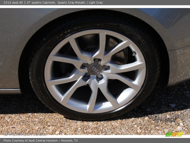 Quartz Gray Metallic / Light Gray 2010 Audi A5 2.0T quattro Cabriolet