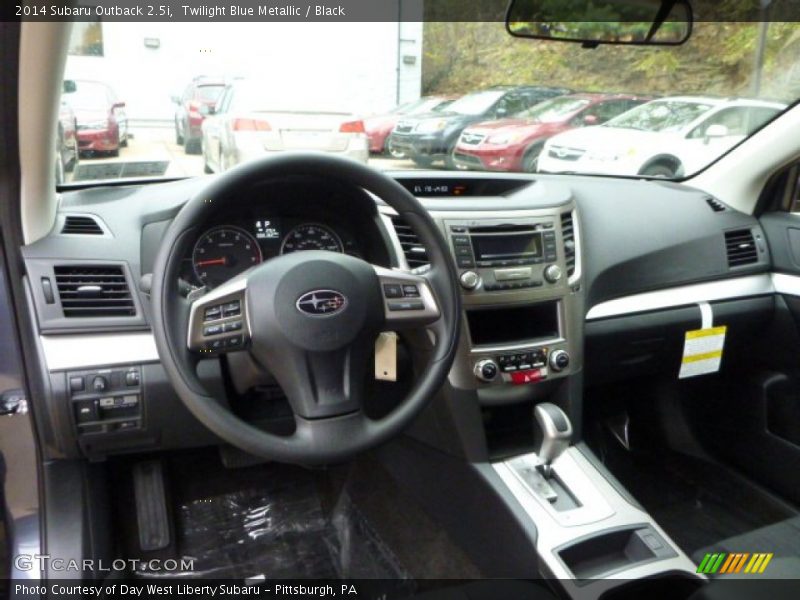 Twilight Blue Metallic / Black 2014 Subaru Outback 2.5i
