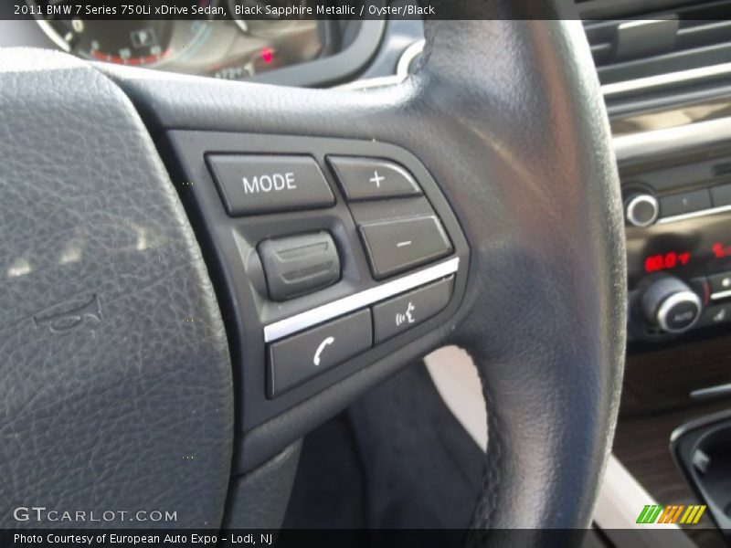 Black Sapphire Metallic / Oyster/Black 2011 BMW 7 Series 750Li xDrive Sedan