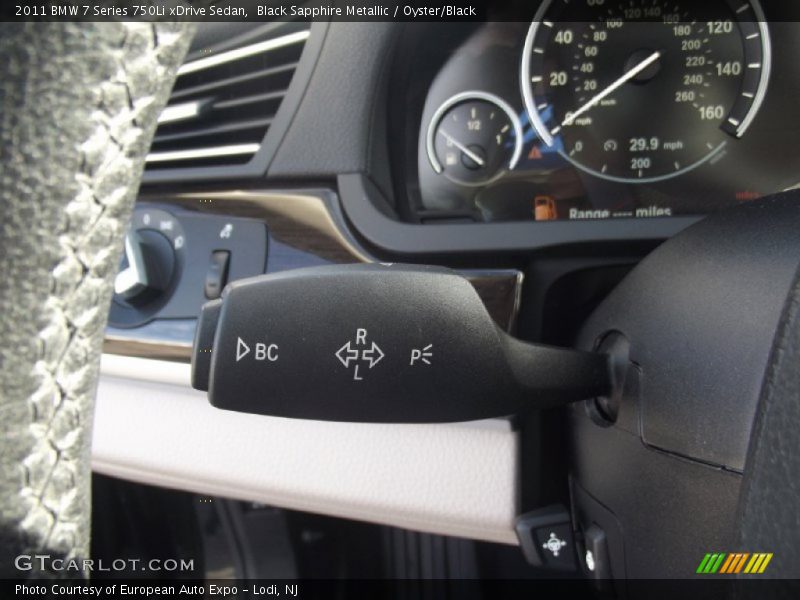 Black Sapphire Metallic / Oyster/Black 2011 BMW 7 Series 750Li xDrive Sedan