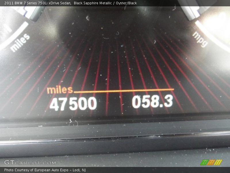 Black Sapphire Metallic / Oyster/Black 2011 BMW 7 Series 750Li xDrive Sedan